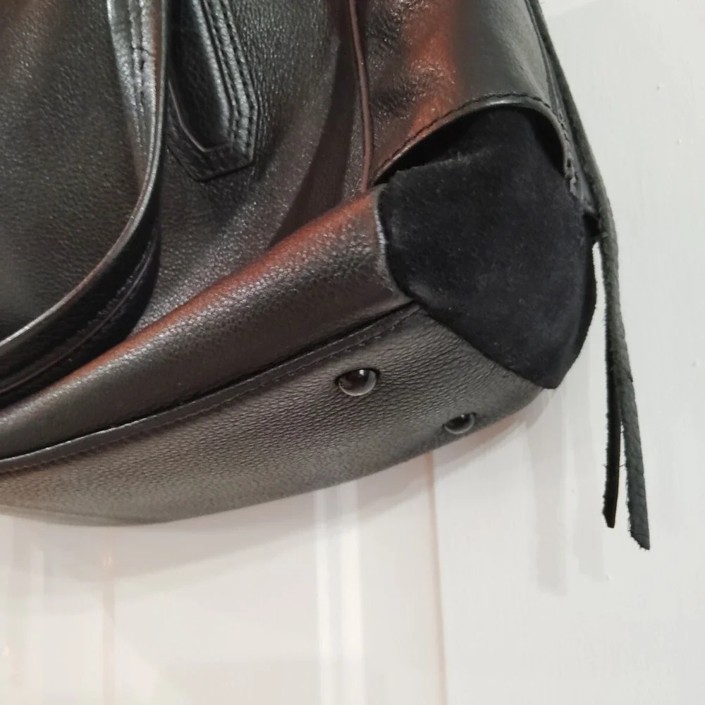 Aimee Kestenberg Lennox Satchel in Black Leather Handbag